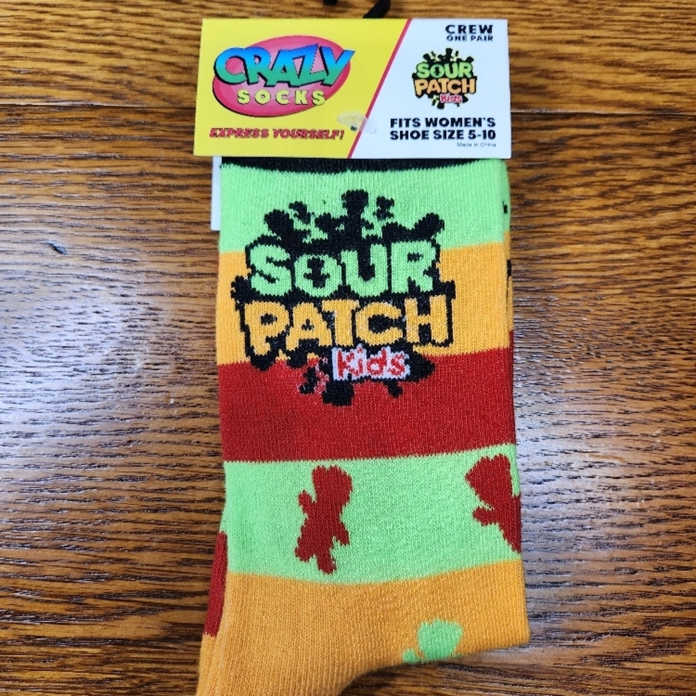 Crazy socks sour patch kids